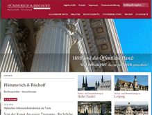 Tablet Screenshot of huemmerich-partner.de